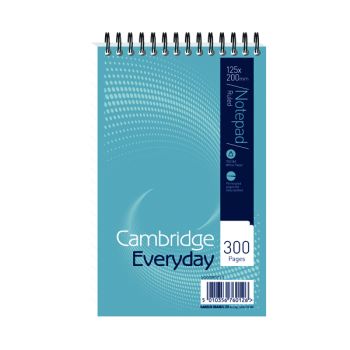 Cambridge Everyday Ruled Wirebound Notebook 300 Pages 125 x 200mm (Pack of 5) 846200083