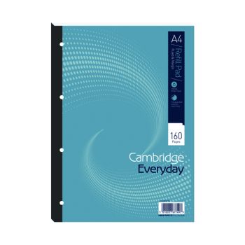 Cambridge Everyday Ruled Margin Refill Pad 160 Pages A4 (Pack of 5) 846200192