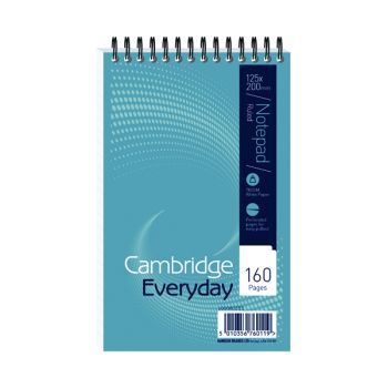Cambridge Everyday Ruled Wirebound Notebook 160 Pages 125 x 200mm (Pack of 10) 846200078