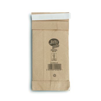 Jiffy Padded Bag Size 00 105x229mm Gold PB-00 (Pack of 200) JPB-00