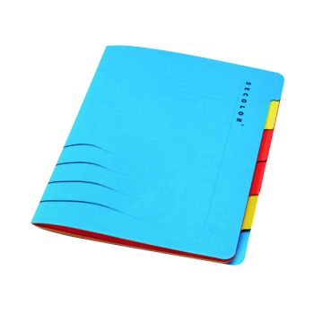 Jalema Secolor Sixtab 6- Part File A4 Blue (Pack of 5) 8331600-10791