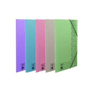 Concord 9-Part File Foolscap Elasticated Assorted (Pack of 10) 19099