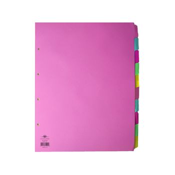Concord Divider 10-Part A3 Portrait Pastel Colours 70299/J2