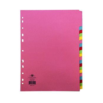 Concord Divider 20-Part A4 160gsm Multicoloured 74099/J40