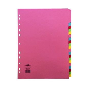 Concord Divider 20-Part A4 160gsm Multicoloured 74499/J44