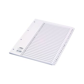 Concord Classic Index A-Z 26-Part A4 White Board Mylar Tabs 04501/CS45