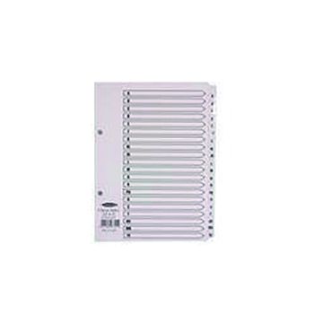 Concord Reinforced Index A-Z A5 White Board Mylar Tabs 07301/CS73