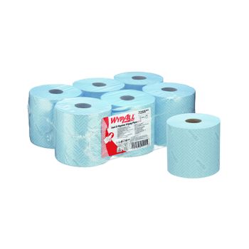 Wypall L10 Food and Hygiene Centrefeed Blue (Pack of 6) 7255
