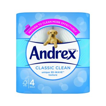 Andrex Classic Clean Toilet Roll (Pack of 24) 4480115