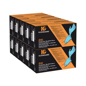 KleenGuard G10 Comfort Plus Nitrile Gloves Small Blue (Pack of 100) 54186