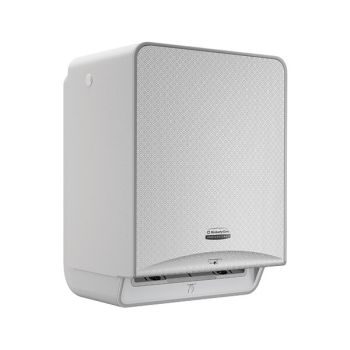 Kimberly Clark ICON Automatic Rolled Hand Towel Dispenser Grey and Faceplate Silver Mosaic 53691