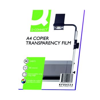 Q-Connect Laser Copier Over Head Projection Film (Pack of 50) KF00533