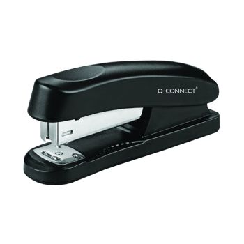 Q-Connect Half Strip Plastic Stapler Black KF01056