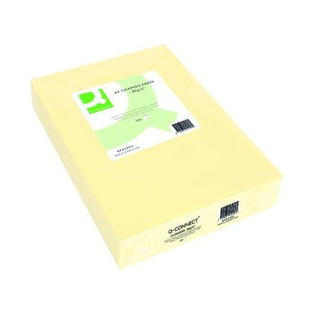 Q-Connect Coloured A4 Copier Paper 80gsm Cream Ream (Pack of 500) KF01092
