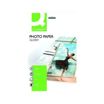 Q-Connect A4 Gloss Photo Paper 180gsm (Pack of 20) KF01103