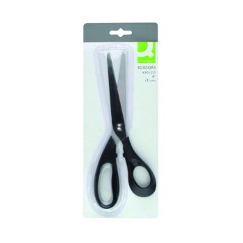 Q-Connect Scissors 210mm Black Stainless Steel CB101227
