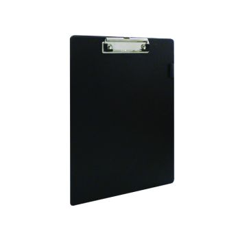 Q-Connect PVC Single Clipboard Foolscap Black KF01296