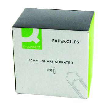 Q-Connect Paperclips Giant No Tear 50mm (Pack of 1000) KF01318Q