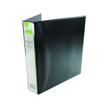 Q-Connect Presentation 40mm 4D Ring Binder A4 Black KF01332