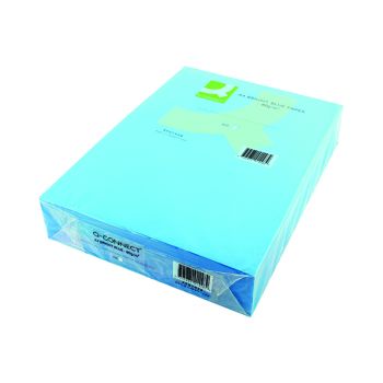 Q-Connect Bright Blue Coloured A4 Copier Paper 80gsm Ream (Pack of 500) KF01428