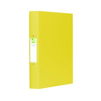 Q-Connect 25mm 2 Ring Binder Polypropylene A4 Yellow (Pack of 10) KF01472