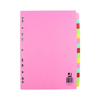 Q-Connect 10-Part Subject Divider Multi-Punched A4 KF26082