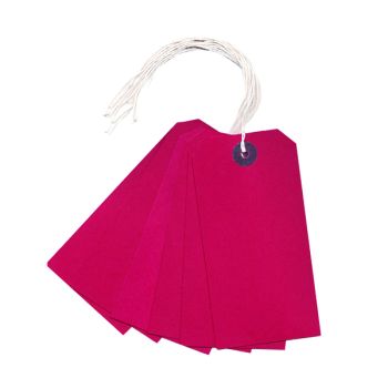 Strung Tag 120x60mm Red (Pack of 1000) KF01627