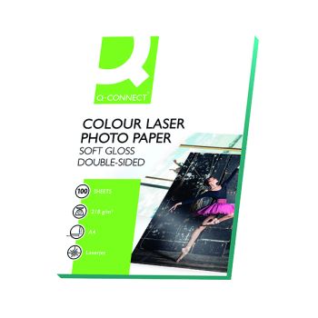 Q-Connect A4 White Soft Gloss Photo Paper 210gsm (Pack of 100) KF01935