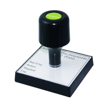 Q-Connect Voucher for Custom Rubber Stamp 90 x 55mm KF02104