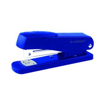 Q-Connect Half Strip Metal Stapler Blue (Staples up to 20 sheets of 80gsm paper) KF02149