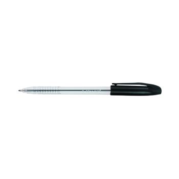 Q-Connect Stick Grip Ballpoint Pen Medium Black (Pack of 20) KF02457