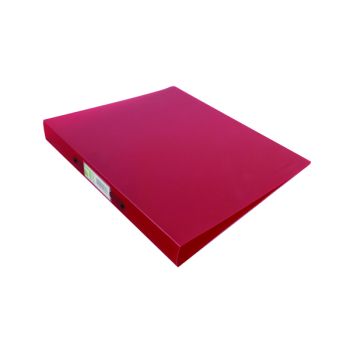 Q-Connect 2 Ring Binder Frosted A4 Red KF02482