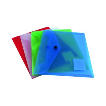 Q-Connect Polypropylene Document Folder A5 Assorted (Pack of 12) KF03609