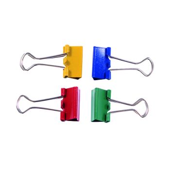 Q-Connect Foldback Clip 24mm Assorted (Pack of 10) KF03652