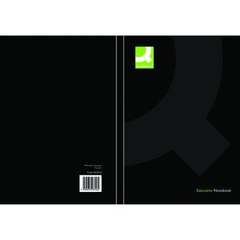 Q-Connect Hardback Casebound Notebook A5 Black (Pack of 3) KF03726