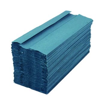 2Work 1-Ply C-Fold Hand Towels Blue (Pack of 2880) HE128BLVW