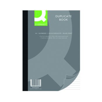 Q-Connect Feint Ruled Duplicate Book A4 KF04096
