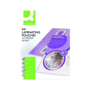 Q-Connect A4 Laminating Pouch 250 Micron (Pack of 25) KF04120