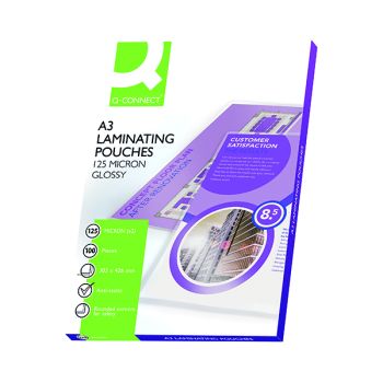 Q-Connect A3 Laminating Pouch 250 Micron (Pack of 100) KF04124