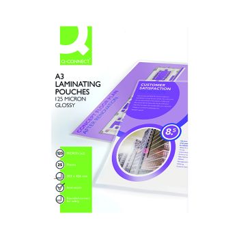 Q-Connect A3 Laminating Pouch 250 Micron (Pack of 25) KF04128