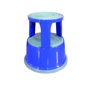 Q-Connect Metal Step Stool Blue KF04847