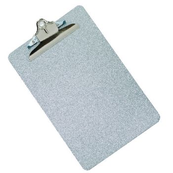 Q-Connect Metal Clipboard Foolscap Grey (All metal construction for durability) KF05595