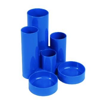 Q-Connect Desk Tidy Blue (W130 x D130 x H105mm) MPTUBKPBLU
