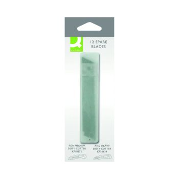 Q-Connect Medium/Heavy Duty Cutter Blades (Pack of 12) KF10636