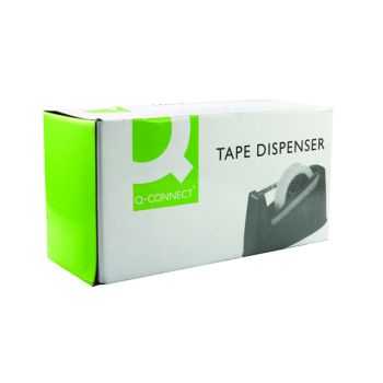 Q-Connect Tape Dispenser Large Black (Suitable for tape upto 25mm wide and 33/66m long) MPTDPKPBLK