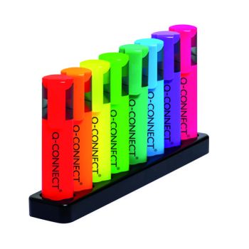 Q-Connect Deskset With 8 Neon Highlighters KF11399