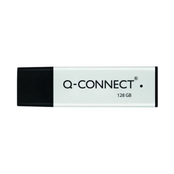 Q-Connect Black/Silver USB 3.0 High Performance 128GB Flash Drive KF11509