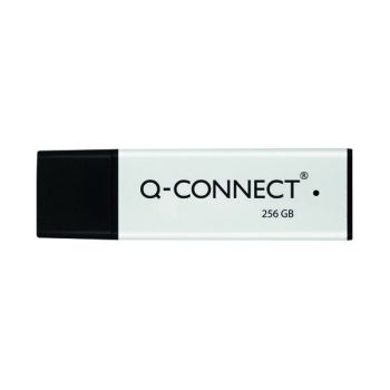 Q-Connect Black/Silver USB 3.0 High Performance 256GB Flash Drive KF11510