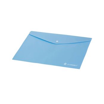 Q-Connect Recycled PP Folder Transparent A4 Blue Pack of 12 KF14418