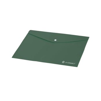 Q-Connect Recycled PP Folder Transparent A4 Green Pack of 12 KF14419